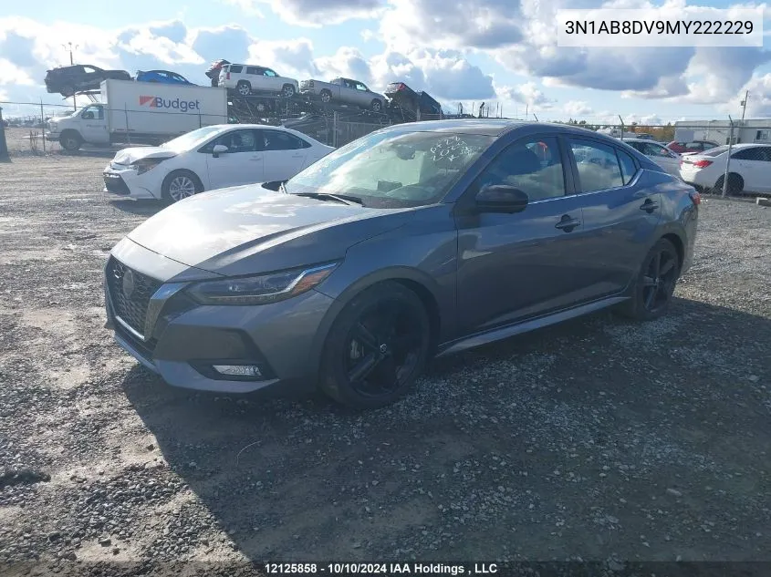 2021 Nissan Sentra VIN: 3N1AB8DV9MY222229 Lot: 12125858