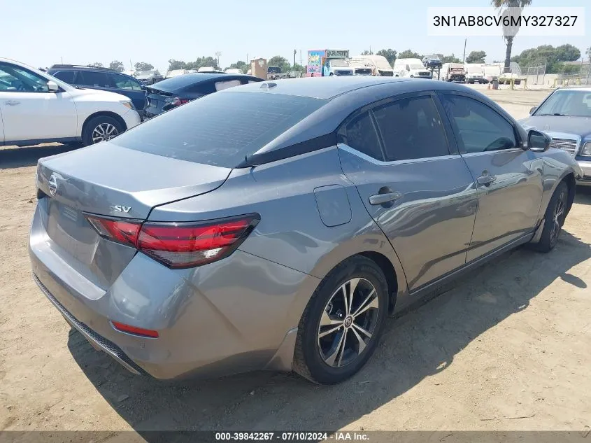 2021 Nissan Sentra Sv Xtronic Cvt VIN: 3N1AB8CV6MY327327 Lot: 39842267