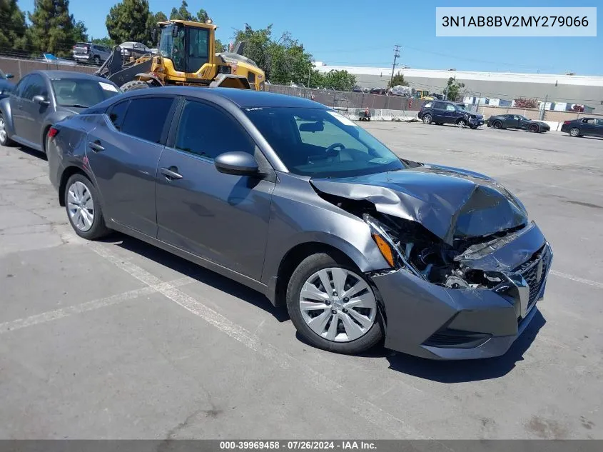 2021 Nissan Sentra S Xtronic Cvt VIN: 3N1AB8BV2MY279066 Lot: 39969458