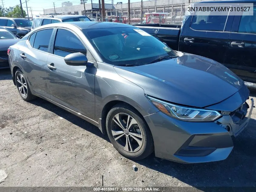 2021 Nissan Sentra Sv Xtronic Cvt VIN: 3N1AB8CV6MY310527 Lot: 40159877