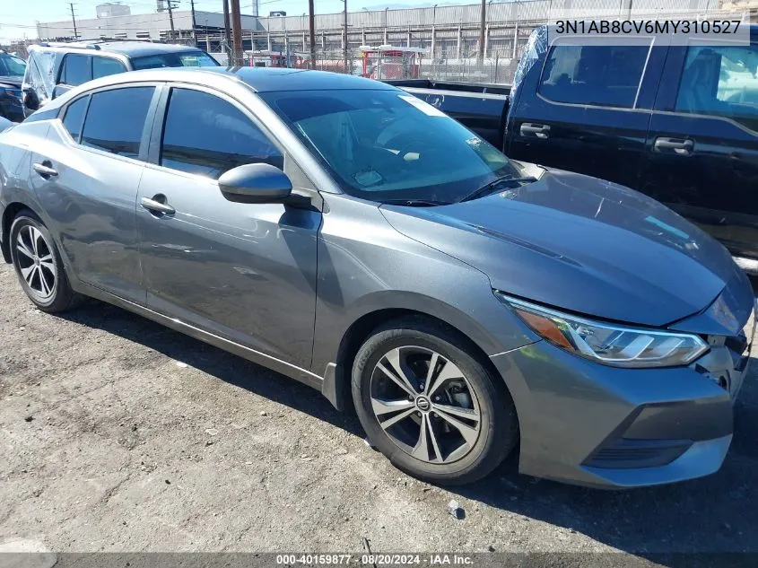 2021 Nissan Sentra Sv Xtronic Cvt VIN: 3N1AB8CV6MY310527 Lot: 40159877