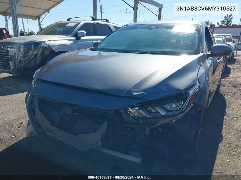 2021 Nissan Sentra Sv Xtronic Cvt VIN: 3N1AB8CV6MY310527 Lot: 40159877