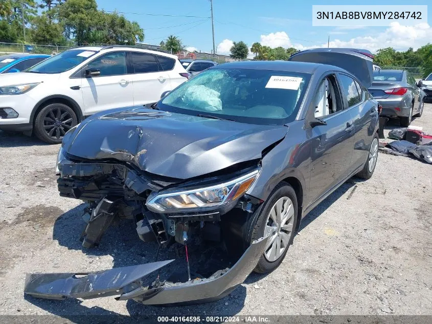 3N1AB8BV8MY284742 2021 Nissan Sentra S