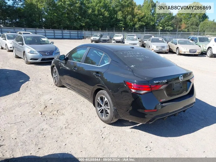 2021 Nissan Sentra Sv VIN: 3N1AB8CV0MY286869 Lot: 40255544