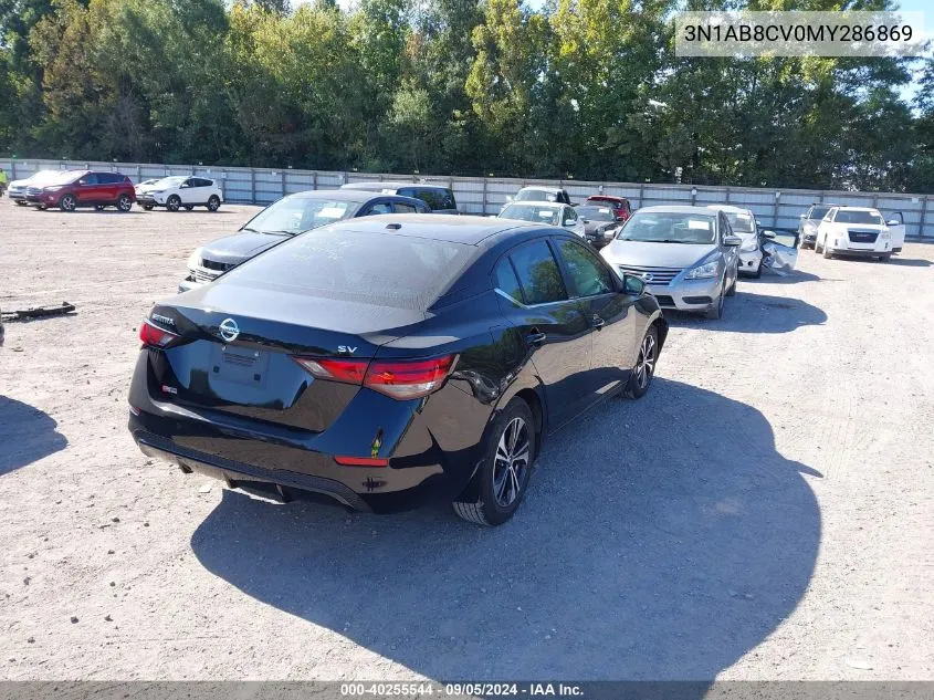 2021 Nissan Sentra Sv VIN: 3N1AB8CV0MY286869 Lot: 40255544