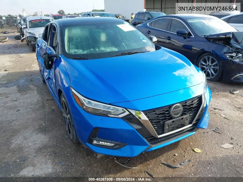 2021 Nissan Sentra Sr VIN: 3N1AB8DV0MY246564 Lot: 40267309