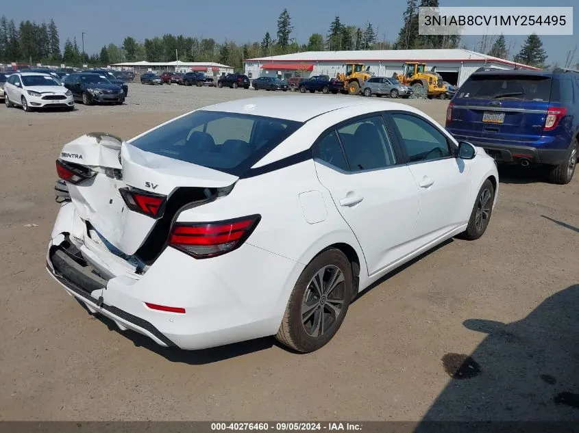 2021 Nissan Sentra Sv Xtronic Cvt VIN: 3N1AB8CV1MY254495 Lot: 40276460