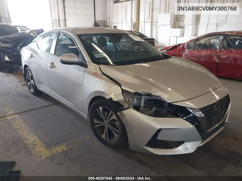 3N1AB8CV0MY300768 2021 Nissan Sentra Sv Xtronic Cvt