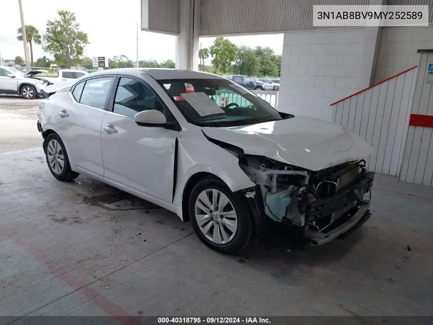 2021 Nissan Sentra S VIN: 3N1AB8BV9MY252589 Lot: 40318795