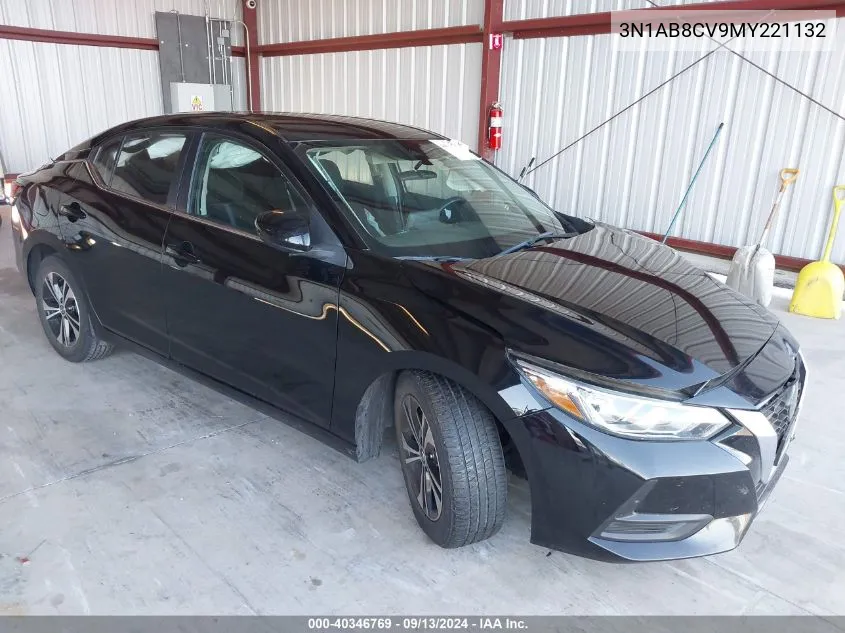 2021 Nissan Sentra Sv Xtronic Cvt VIN: 3N1AB8CV9MY221132 Lot: 40346769