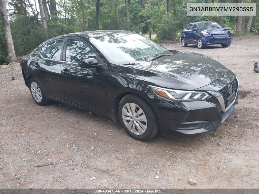 2021 Nissan Sentra S Xtronic Cvt VIN: 3N1AB8BV7MY290595 Lot: 40347646