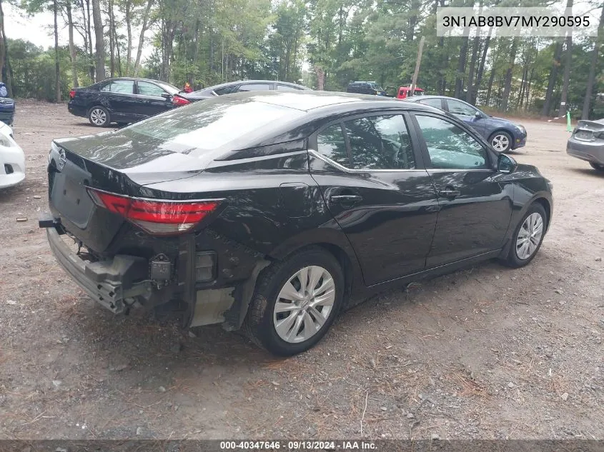 2021 Nissan Sentra S Xtronic Cvt VIN: 3N1AB8BV7MY290595 Lot: 40347646