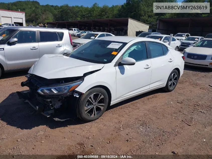 2021 Nissan Sentra Sv VIN: 3N1AB8CV5MY263619 Lot: 40359588