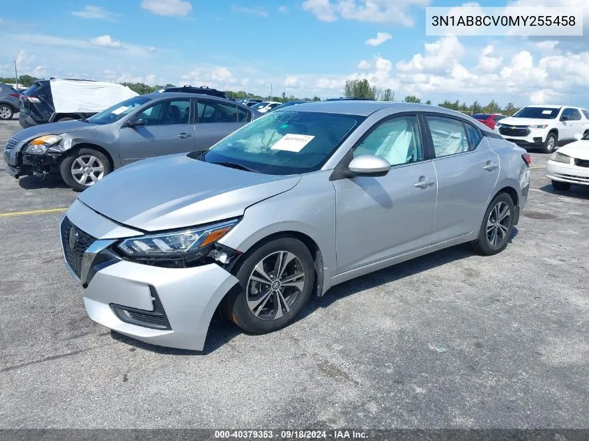 2021 Nissan Sentra Sv Xtronic Cvt VIN: 3N1AB8CV0MY255458 Lot: 40379353