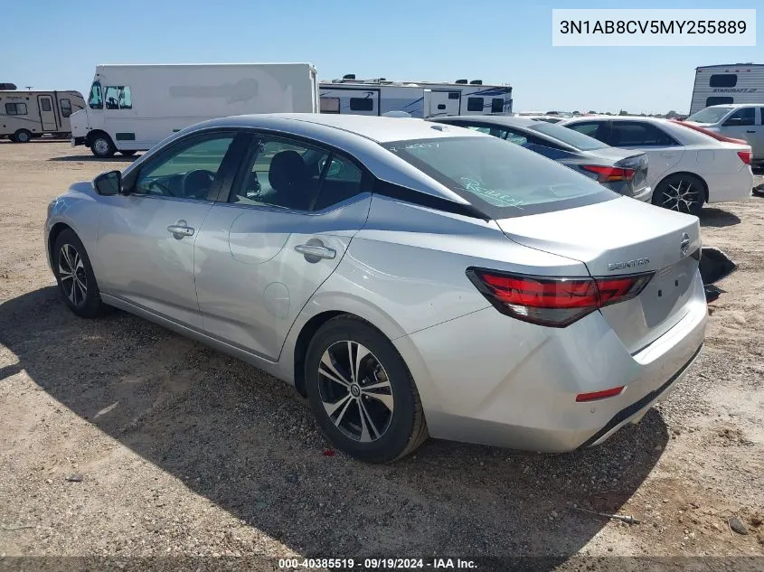 2021 Nissan Sentra Sv Xtronic Cvt VIN: 3N1AB8CV5MY255889 Lot: 40385519