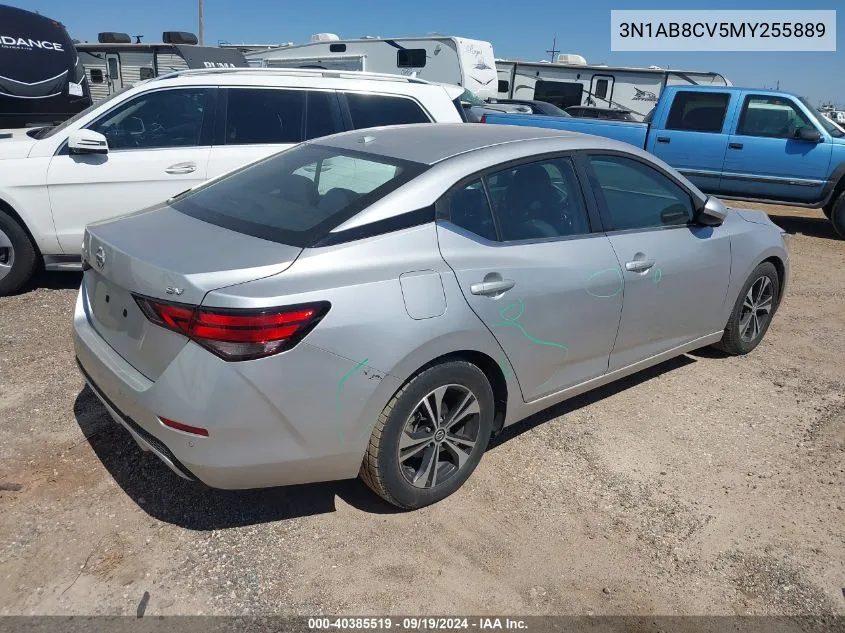 2021 Nissan Sentra Sv Xtronic Cvt VIN: 3N1AB8CV5MY255889 Lot: 40385519