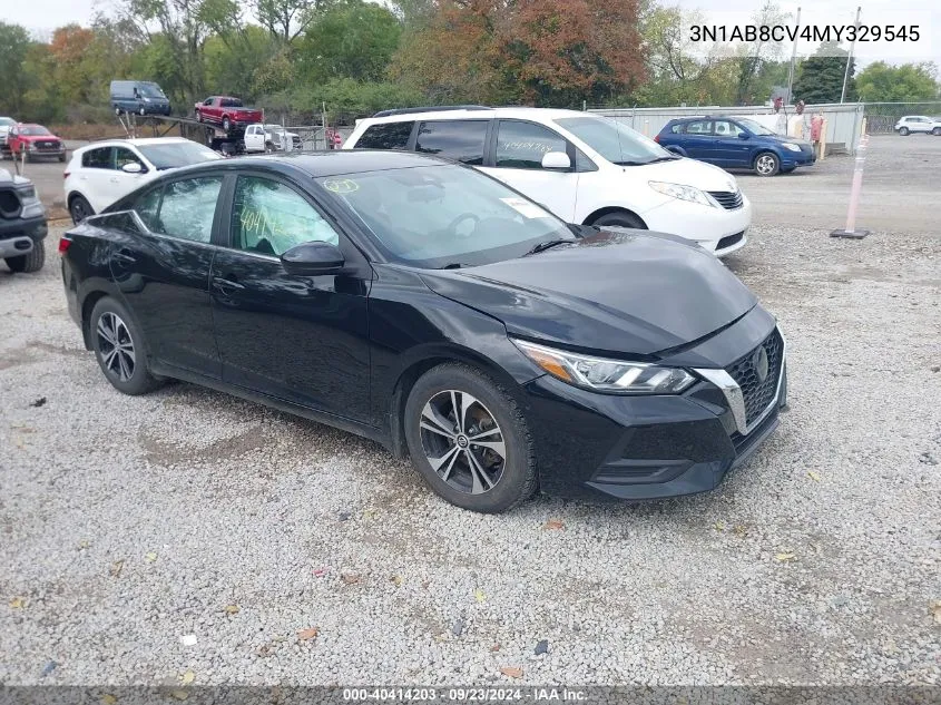 2021 Nissan Sentra Sv Xtronic Cvt VIN: 3N1AB8CV4MY329545 Lot: 40414203