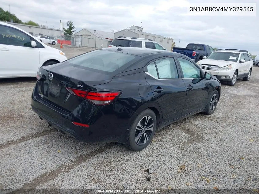 2021 Nissan Sentra Sv Xtronic Cvt VIN: 3N1AB8CV4MY329545 Lot: 40414203