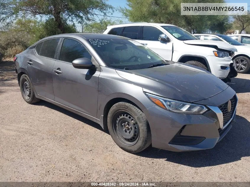 2021 Nissan Sentra S VIN: 3N1AB8BV4MY266545 Lot: 40428362