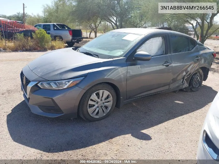 2021 Nissan Sentra S VIN: 3N1AB8BV4MY266545 Lot: 40428362