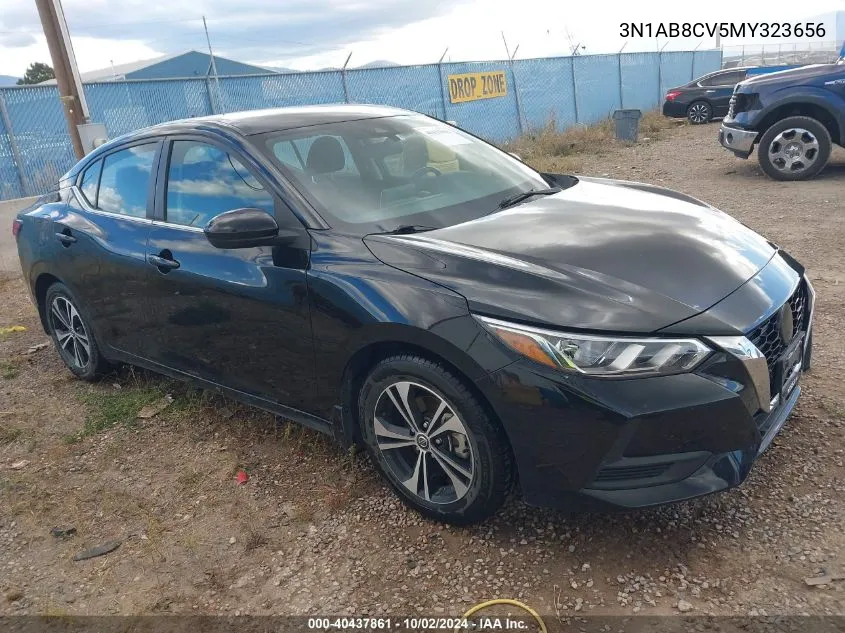 2021 Nissan Sentra Sv Xtronic Cvt VIN: 3N1AB8CV5MY323656 Lot: 40437861