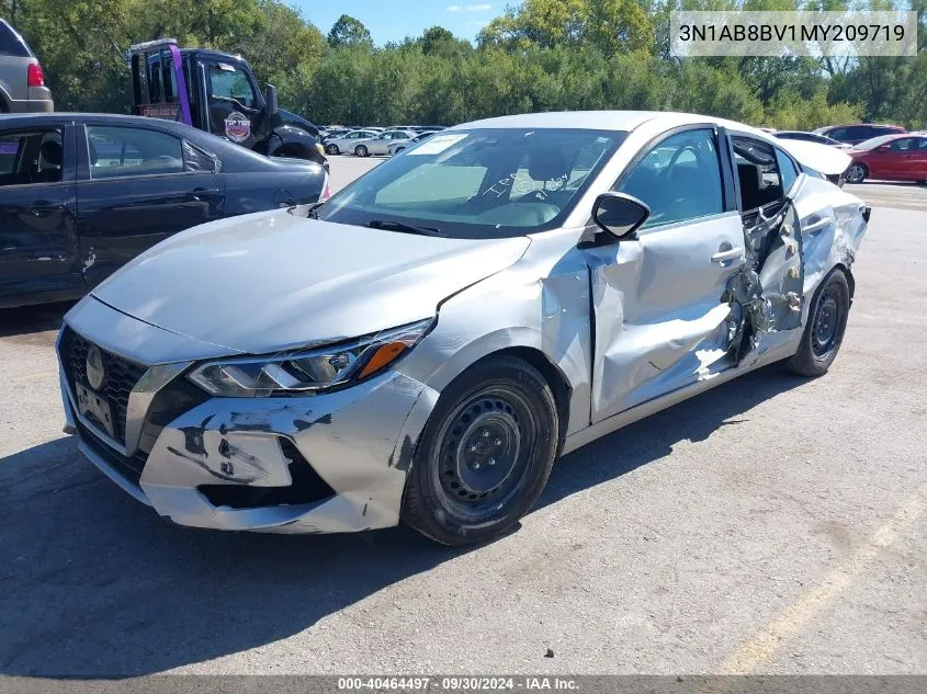 2021 Nissan Sentra S Xtronic Cvt VIN: 3N1AB8BV1MY209719 Lot: 40464497