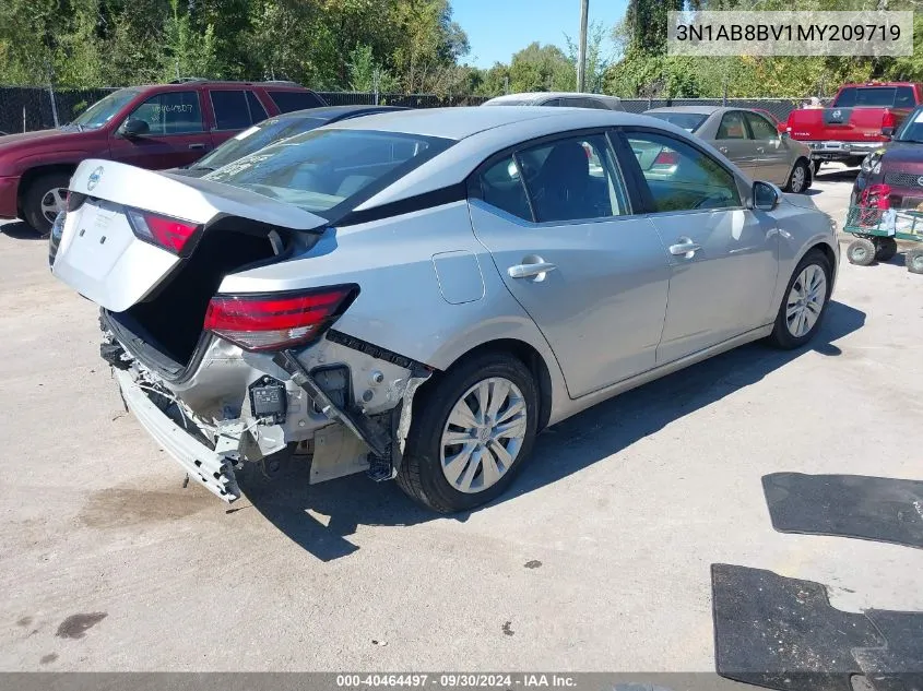 2021 Nissan Sentra S Xtronic Cvt VIN: 3N1AB8BV1MY209719 Lot: 40464497