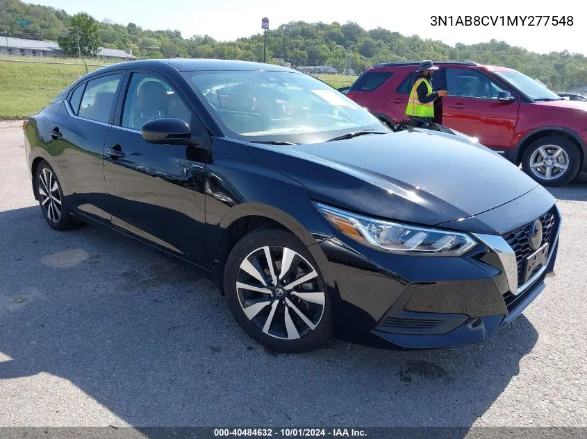 2021 Nissan Sentra Sv Xtronic Cvt VIN: 3N1AB8CV1MY277548 Lot: 40484632