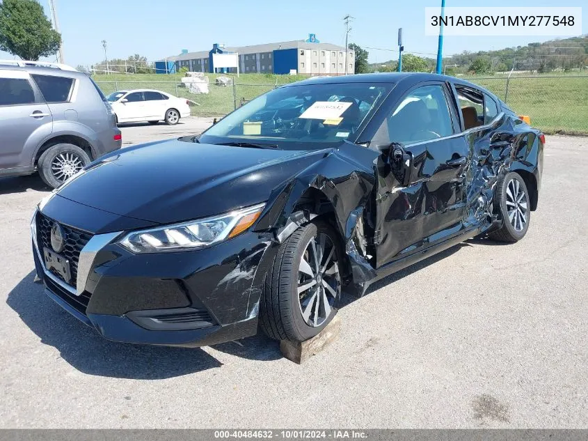 2021 Nissan Sentra Sv Xtronic Cvt VIN: 3N1AB8CV1MY277548 Lot: 40484632