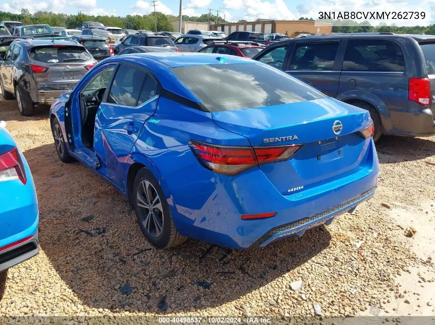 2021 Nissan Sentra Sv Xtronic Cvt VIN: 3N1AB8CVXMY262739 Lot: 40498537