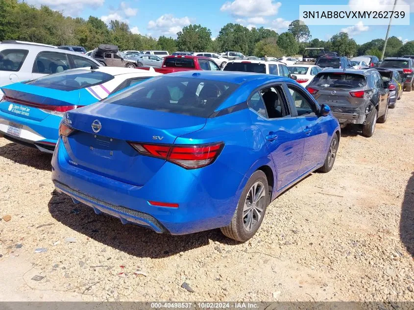 2021 Nissan Sentra Sv Xtronic Cvt VIN: 3N1AB8CVXMY262739 Lot: 40498537