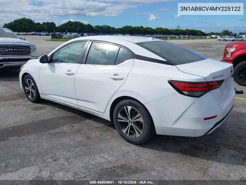 2021 Nissan Sentra Sv VIN: 3N1AB8CV4MY225122 Lot: 40504641