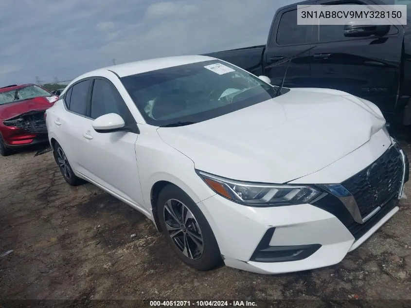 2021 Nissan Sentra Sv Xtronic Cvt VIN: 3N1AB8CV9MY328150 Lot: 40512071