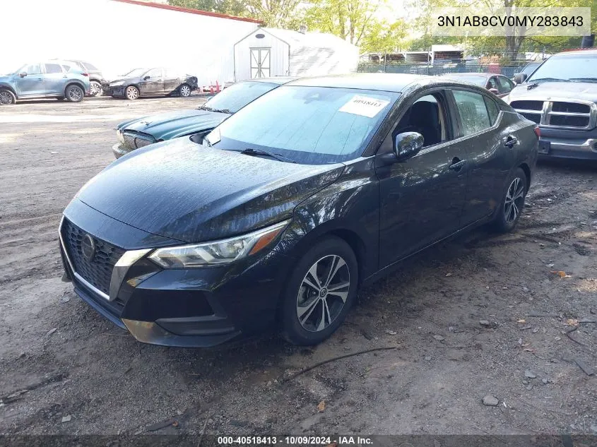 2021 Nissan Sentra Sv VIN: 3N1AB8CV0MY283843 Lot: 40518413