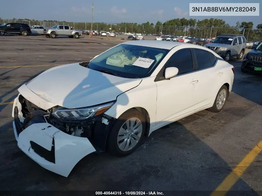 2021 Nissan Sentra S VIN: 3N1AB8BV6MY282049 Lot: 40544315