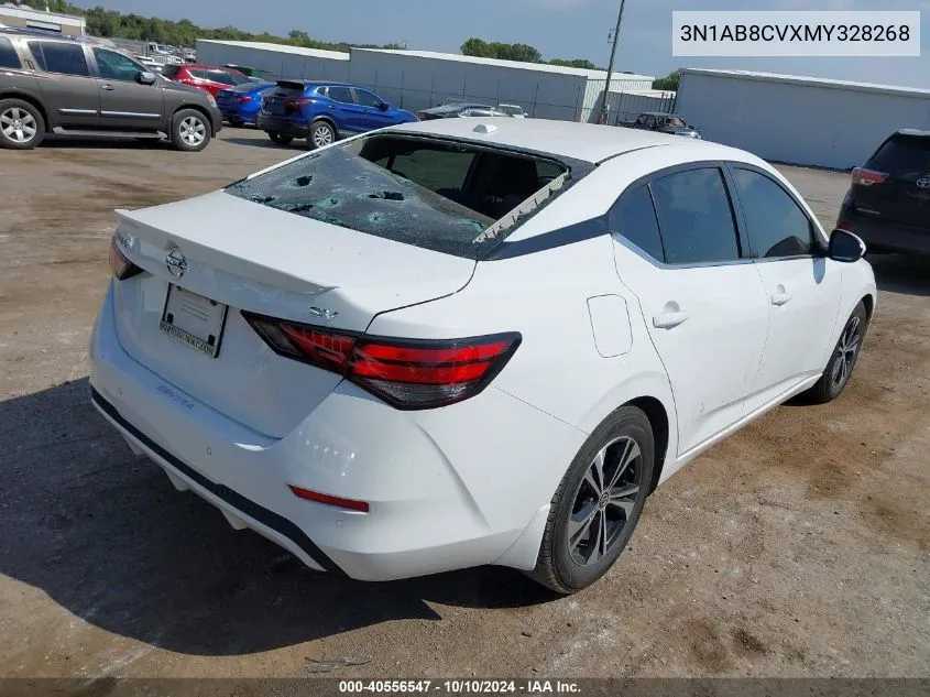 2021 Nissan Sentra Sv Xtronic Cvt VIN: 3N1AB8CVXMY328268 Lot: 40556547