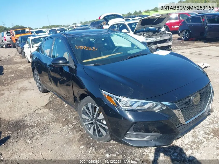 2021 Nissan Sentra Sv Xtronic Cvt VIN: 3N1AB8CV5MY259165 Lot: 40593631