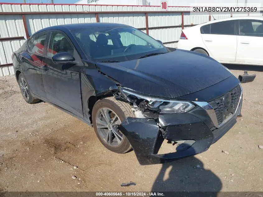 2021 Nissan Sentra Sv Xtronic Cvt VIN: 3N1AB8CV2MY275369 Lot: 40605645