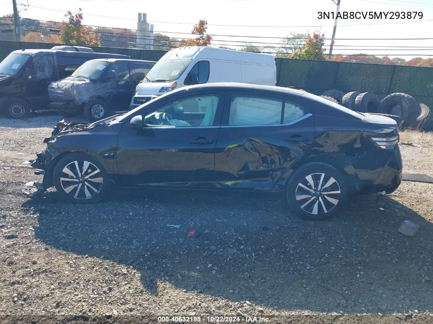 2021 Nissan Sentra Sv Xtronic Cvt VIN: 3N1AB8CV5MY293879 Lot: 40632198