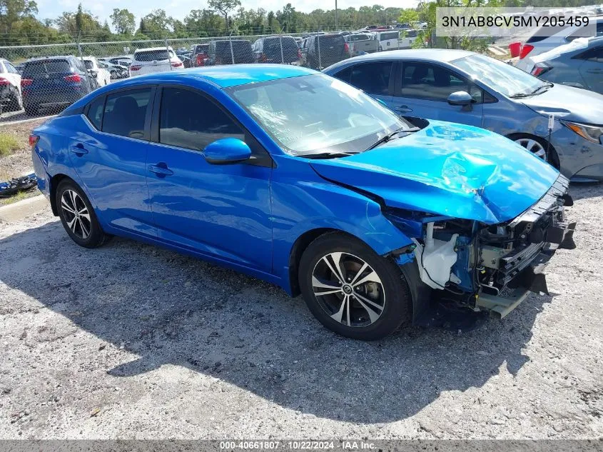 2021 Nissan Sentra Sv Xtronic Cvt VIN: 3N1AB8CV5MY205459 Lot: 40661807