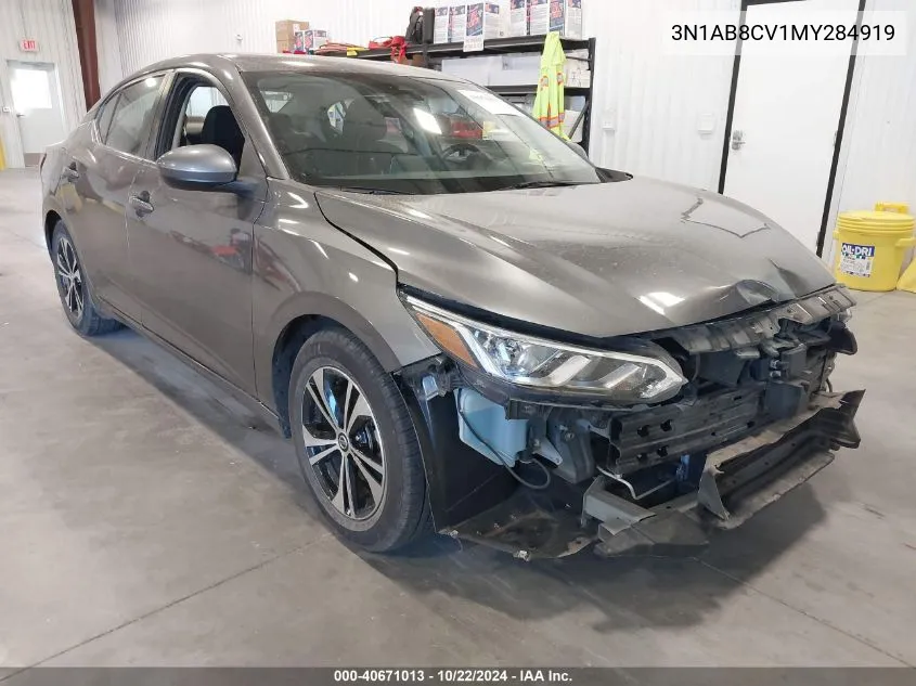 2021 Nissan Sentra Sv Xtronic Cvt VIN: 3N1AB8CV1MY284919 Lot: 40671013