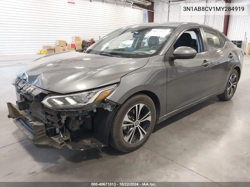 2021 Nissan Sentra Sv Xtronic Cvt VIN: 3N1AB8CV1MY284919 Lot: 40671013