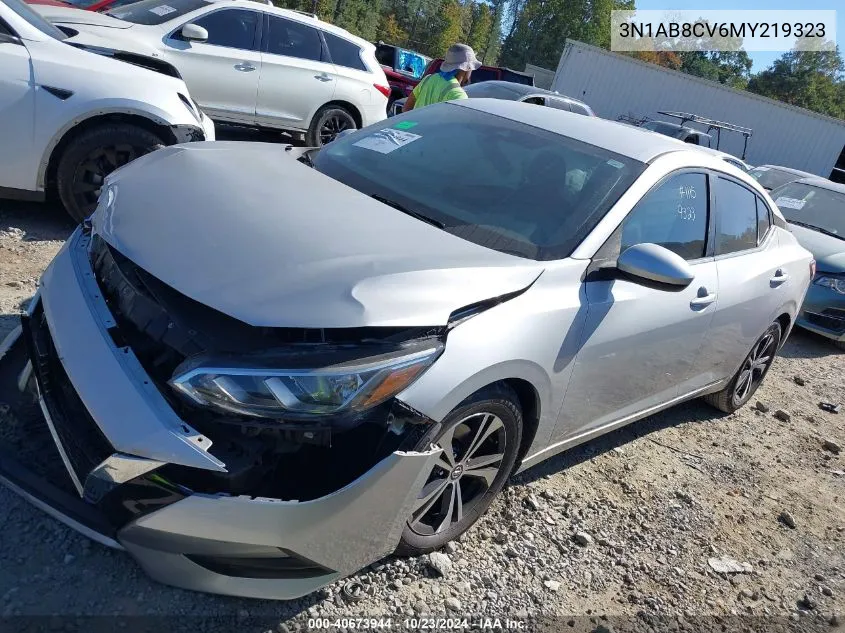 2021 Nissan Sentra Sv Xtronic Cvt VIN: 3N1AB8CV6MY219323 Lot: 40673944