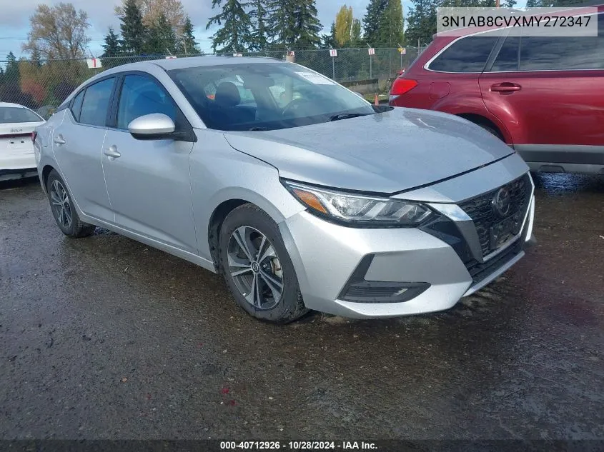 2021 Nissan Sentra Sv Xtronic Cvt VIN: 3N1AB8CVXMY272347 Lot: 40712926