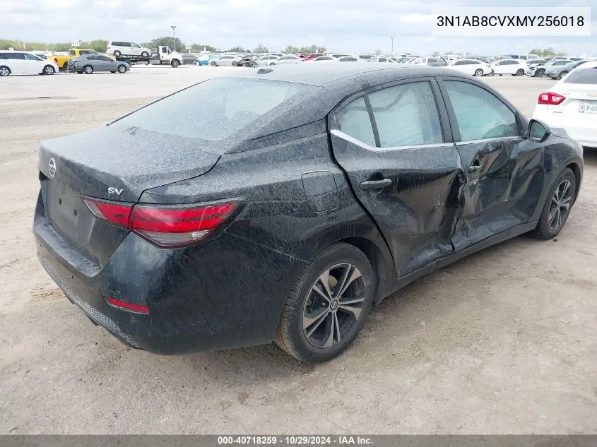 2021 Nissan Sentra Sv Xtronic Cvt VIN: 3N1AB8CVXMY256018 Lot: 40718259