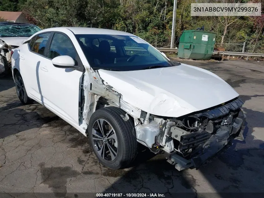 2021 Nissan Sentra Sv Xtronic Cvt VIN: 3N1AB8CV9MY299376 Lot: 40719187