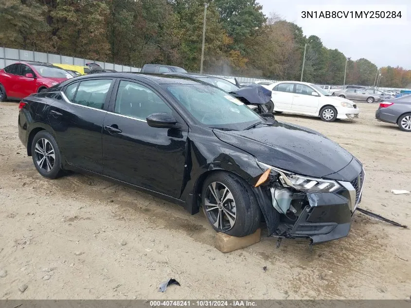 2021 Nissan Sentra Sv Xtronic Cvt VIN: 3N1AB8CV1MY250284 Lot: 40748241