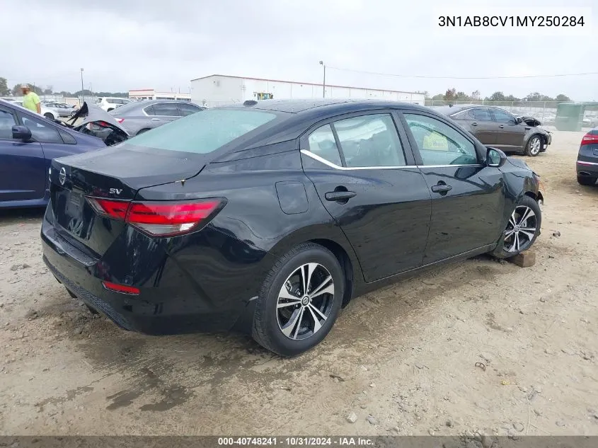 2021 Nissan Sentra Sv Xtronic Cvt VIN: 3N1AB8CV1MY250284 Lot: 40748241