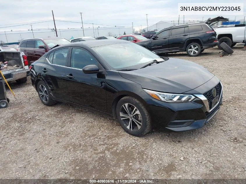 2021 Nissan Sentra Sv Xtronic Cvt VIN: 3N1AB8CV2MY223045 Lot: 40903616