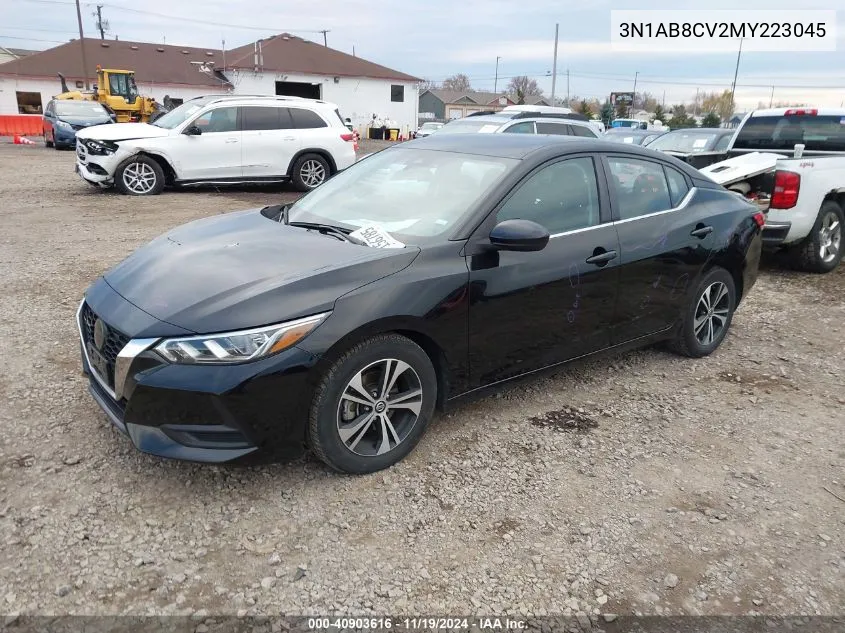 2021 Nissan Sentra Sv Xtronic Cvt VIN: 3N1AB8CV2MY223045 Lot: 40903616